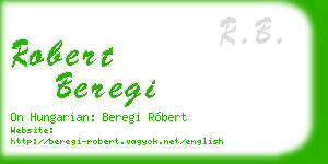 robert beregi business card